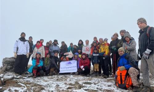 صعود زمستانه قله شنیدر گلمکان